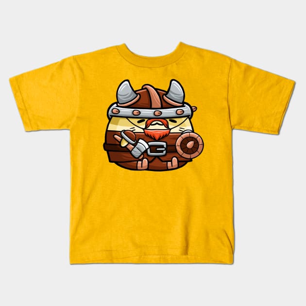 Cute Hamster Viking Costume Kids T-Shirt by MEDZ